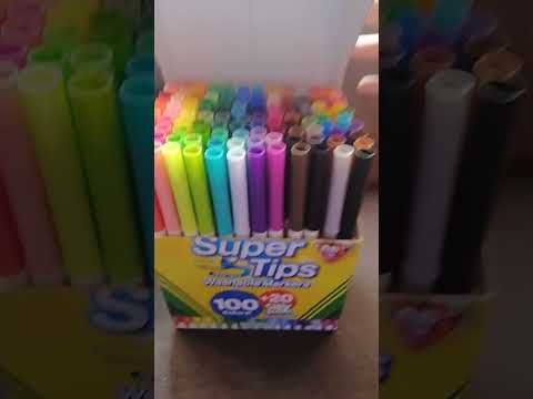 Plumones Crayola super tips 120 💖🌈 #shorts #plumones #supertips