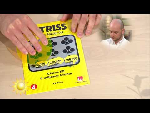 Eddie från Sundsvall skrapar dagens triss - Nyhetsmorgon (TV4)