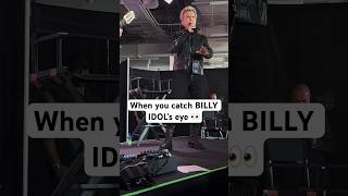 When BILLY IDOL sees you in the crowd 👀😳 #billyidol #rebelyell #concert #siriusxm #music