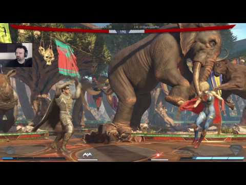 Injustice 2 1st MP gameplay pt8 - Robin vs. Supergirl