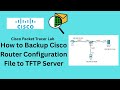 Packet Tracer Lab How To Backup Cisco Router Configuration File To TFTP Server Ccna Cisco