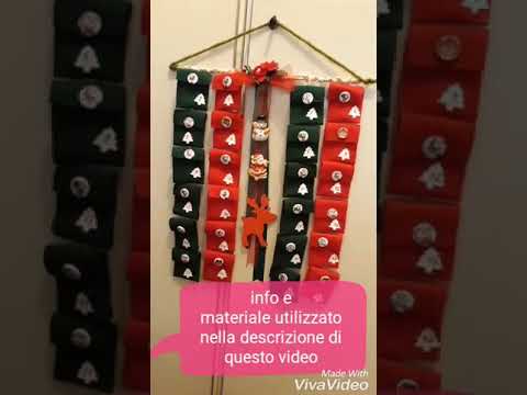Calendario dell'Avvento in feltro