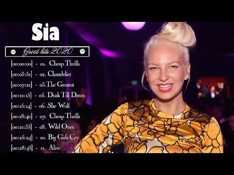 SIA Greatest Hits Full Album 2020   SIA Best Songs Playlist 2020   Top POP Hits 2020
