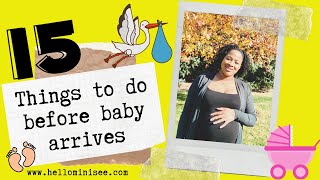 15 THINGS TO DO BEFORE BABY ARRIVES VIDEO  | Maternity Leave Hacks, Getting ready for baby