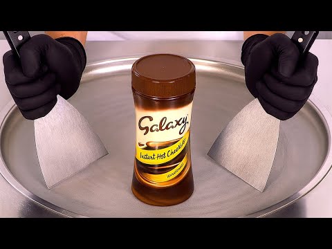 How To Turn HOT CHOCOLATE Into ICE CREAM ROLLS | ASMR
