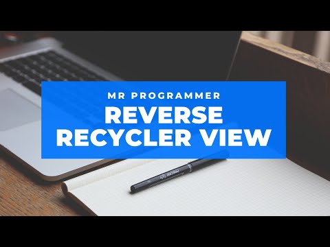 How to Reverse Recycler View List In Android Studio | Mr Programmer