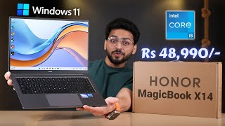 Best Budget Laptop 💻 | HONOR MagicBook X14 (2023) At ₹48,990/- 🔥 | Intel Core i5 & Fingerprint ⚡️