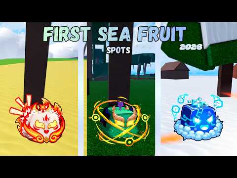 ALL First Sea Fruit Spawns UPDATED (2026) | Blox Fruits
