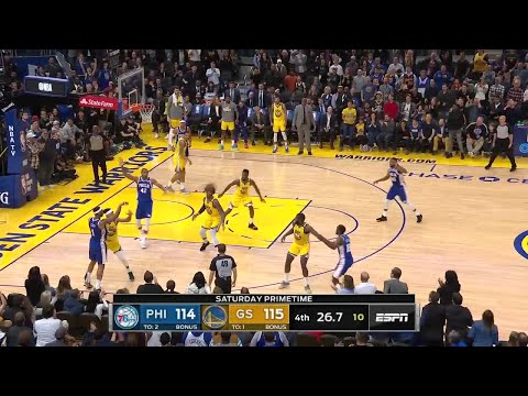 第四節，單節視頻。金州勇士隊VS費城76人隊 (4th Quarter, One Box Video: Golden State Warriors vs. Philadelphia 76ers)