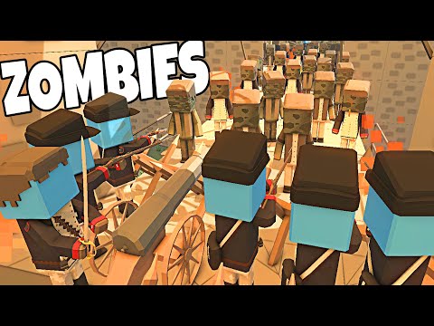 Endless Zombie Army VS MUSKET BARRICADE Defense! - Ancient Warfare 3