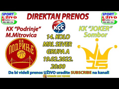 KK "Podrinje" M.Mitrovica - KK "JOKER" Sombor -  19.02.2022. Prenošeno uživo 55:104