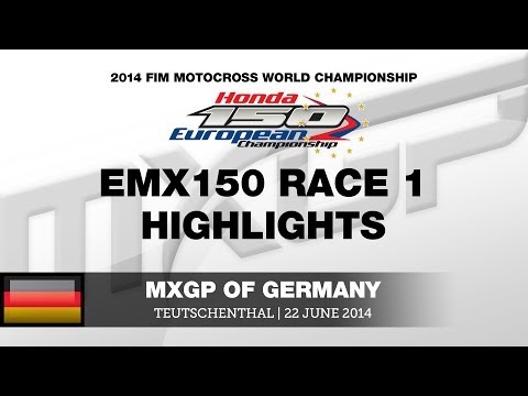 EMX150 of Germany 2014 Race 1 Highlights - Motocross