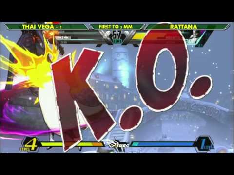 206 Tuesdays #4 - UMvC3 FT3 MM - Rattana vs Thai Vega