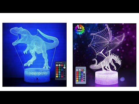 Best Dinosaur 3D Night Light Touch | Top 10 Dinosaur 3D Night Light Touch For 2022