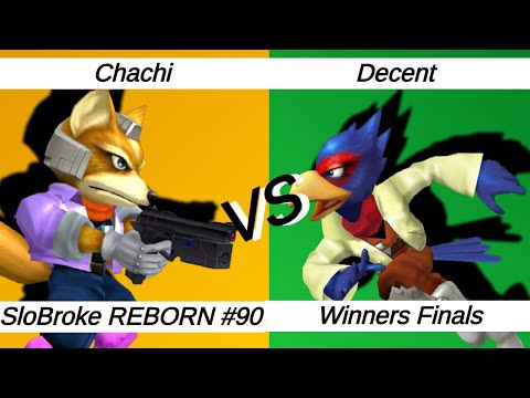 SloBroke REBORN #90 – Melee Singles WF – Chachi ⟮Fox⟯ vs Decent ⟮Falco⟯