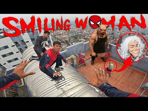 ESCAPING SMILING WOMAN 71.0 | Parkour Pov Horror Film| By B2F Viet Nam