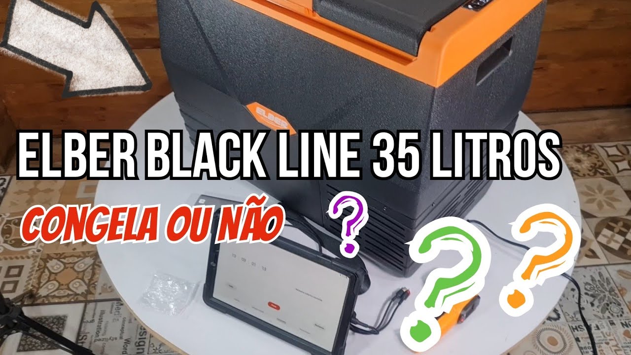 Geladeira Elber Black Line 35 litros - Congela ou Não