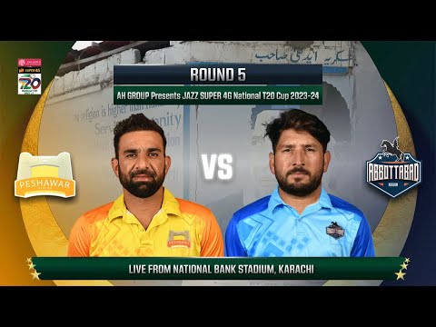 Live | Peshawar vs Abbottabad | Match 51 | National T20 2023-24 | PCB | M1W1A