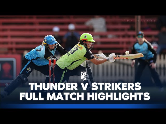 Sydney Thunder Women vs.Adelaide Strikers Women | 01/11/2024 Match Highlights | Fox Cricket