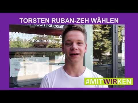 Wahlwerbung: Oberbürgermeisterkandidat Torsten Ruban-Zeh