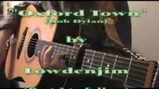 How to play &quot;OXFORD TOWN&quot; (Bob Dylan) Part 1 - Beginners