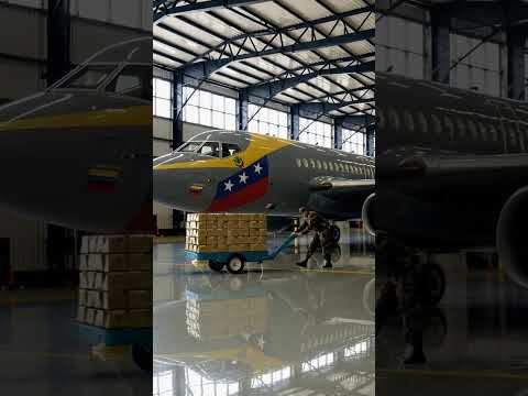 Avión secreto cargando lingotes de oro ✈️💰 | Simulación IA
