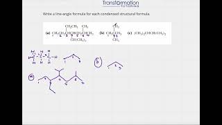 How To Write A Line-Angle Formula From Condensed Structural Formula ( Organic Chemistry Made EASY)