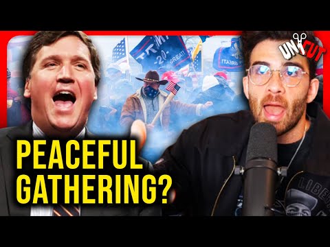 Hasanabi Reacts to Tucker Carlson SPINNING the Jan 6. Riot as a a "peaceful gathering" with Footage