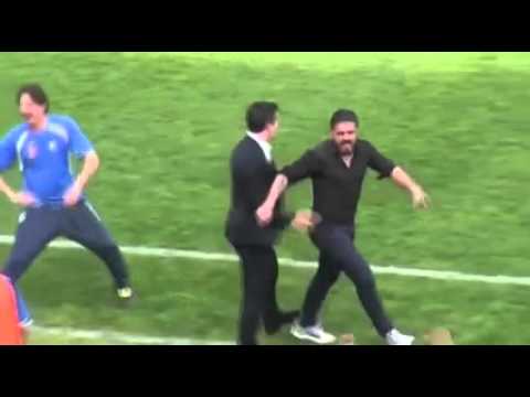 Pisa Spal, esultanza di Gattuso in panchina