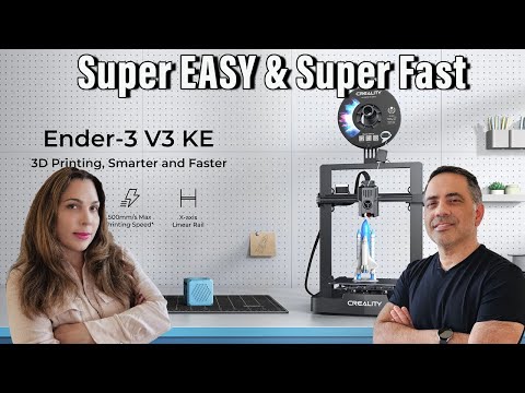 Ender 3 V3 KE: 500mm/s Max Printing Speed –Super Easy to Use TOO!