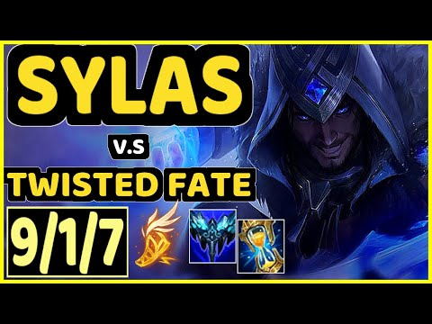 LVSYAN (SYLAS) vs TWISTED FATE - 9/1/7 KDA MID GAMEPLAY - EUW Ranked MASTER