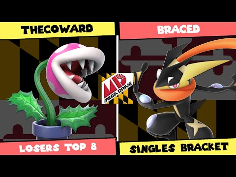 Mega Drive #89: Losers Top 8 - TheCoward (Piranha Plant) vs Braced (Greninja) SSBU Singles