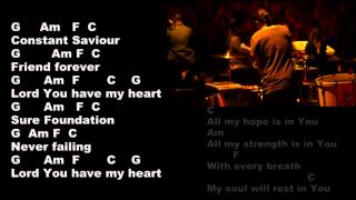 Hillsong - All My Hope - Lyrics and Chords