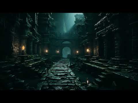 Dark Tomb Ambience  - cave sounds, ambient fantasy music, dark atmosphere