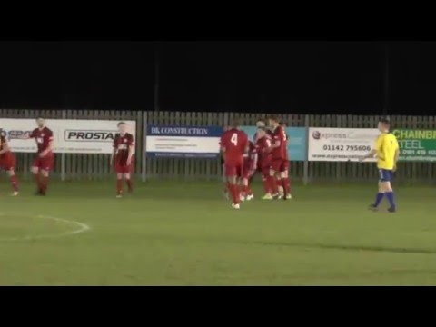 Aaron Moxam scores 1st goal for Goole AFC 2 v 1 Stocksbridge Park Steels FC 61