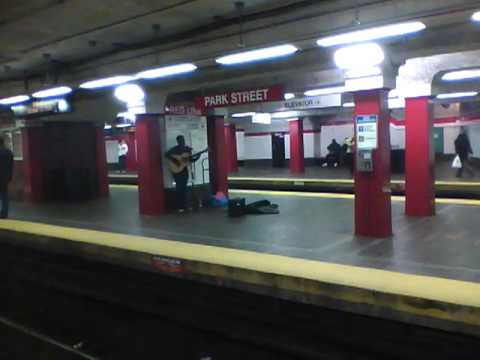 Musician @ Park Street subway station, Boston