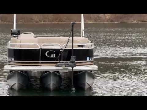 ToonBoss Mount mated with a Minn Kota Ulterra 36V trolling motor retracting the motor