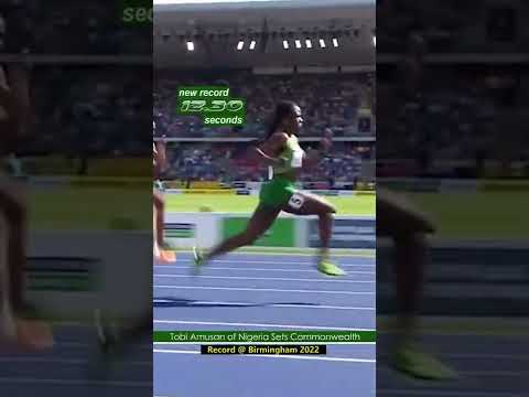 Tobi Amusan Sets World Record again at the Commonwealth Games!🏅🏅