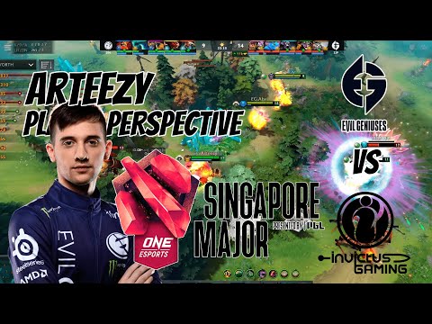 Arteezy [Alchemist] Player perspective | EVIL GENIUSES vs IG - ONE Esports Singapore Major 2021