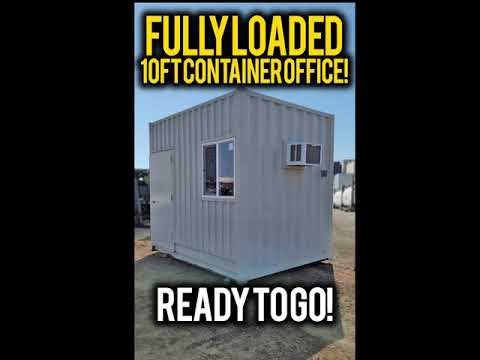 FULLY LOADED 10FT CONTAINER OFFICE!