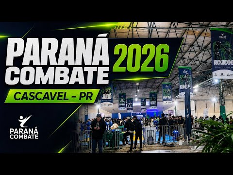 Paraná Combate 2026 em Cascavel | Karatê, Boxe, Jiu-Jítsu, Judô, Kickboxing, Kung Fu capoeira tkd