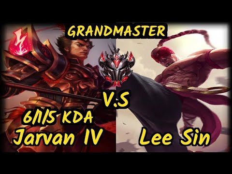 4LaN (JARVAN IV) vs LEE SIN - 6/1/5 KDA JUNGLE GAMEPLAY - BR Ranked GRANDMASTER