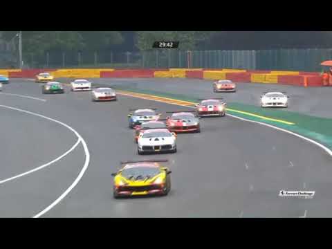 ferrari challenge crash spa francorchamps