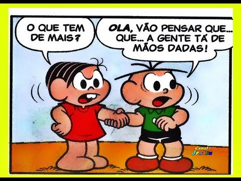 Cebolinha e Mônica - De mãos dadas - gibis Quadrinhos Turma da Mônica