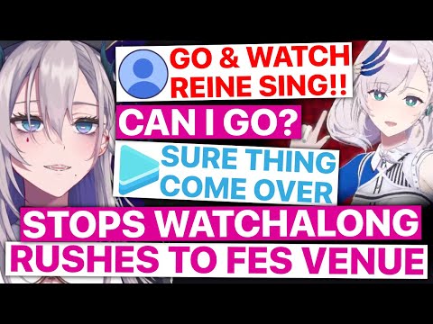 Chat Convinces Pochi-sensei To Rush To Holo Fes & See Reine Perform In Person (Pochimaru) [Eng Subs]