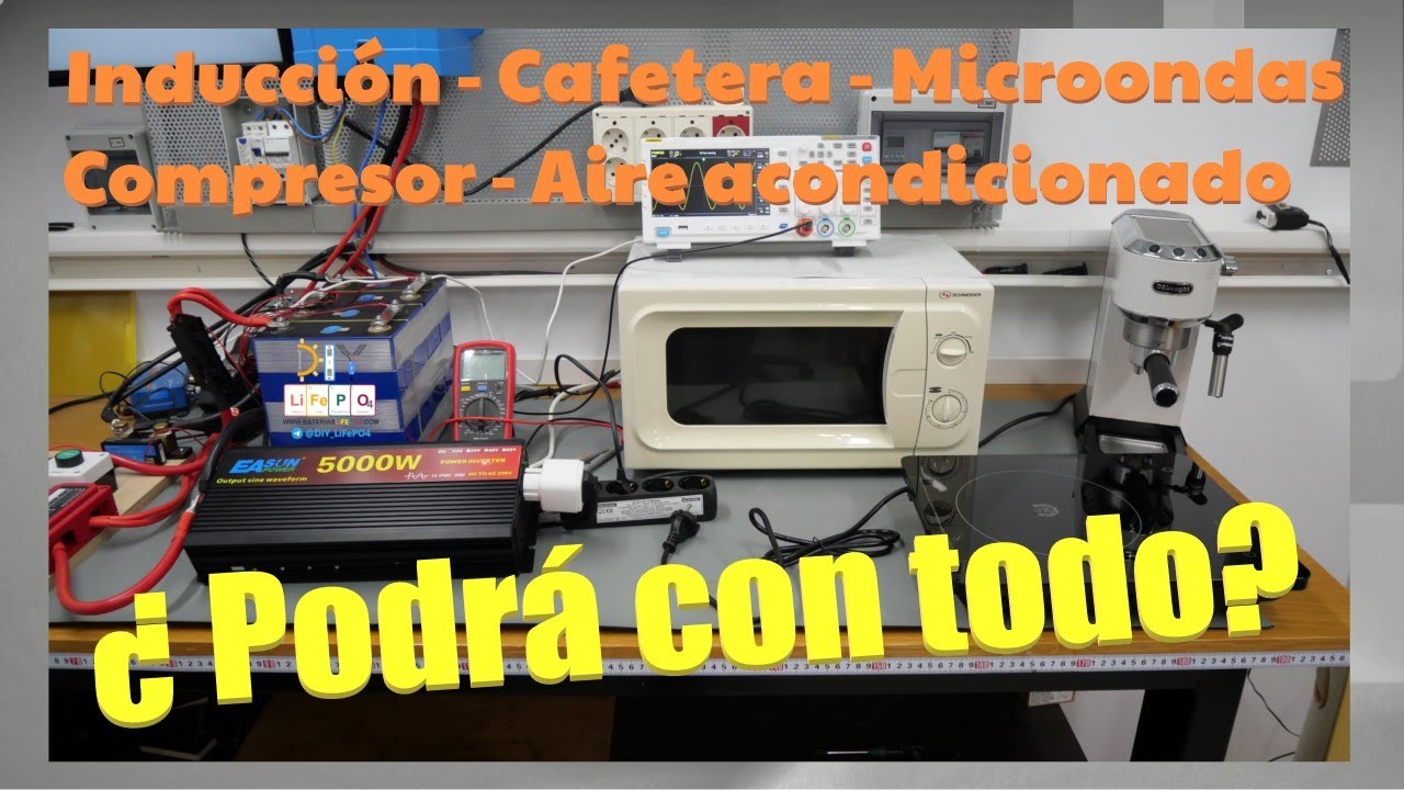 Inversor Sun Power 5000W Review #2 - Cargas reactivas - 🚍DIY ElectroCamper🚤