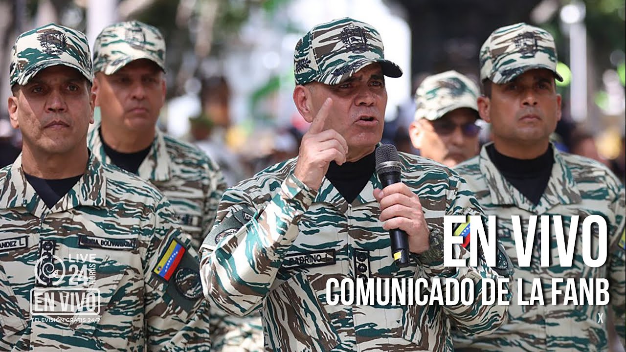EN VIVO: La FANB ofrece al país lectura de importante comunicado