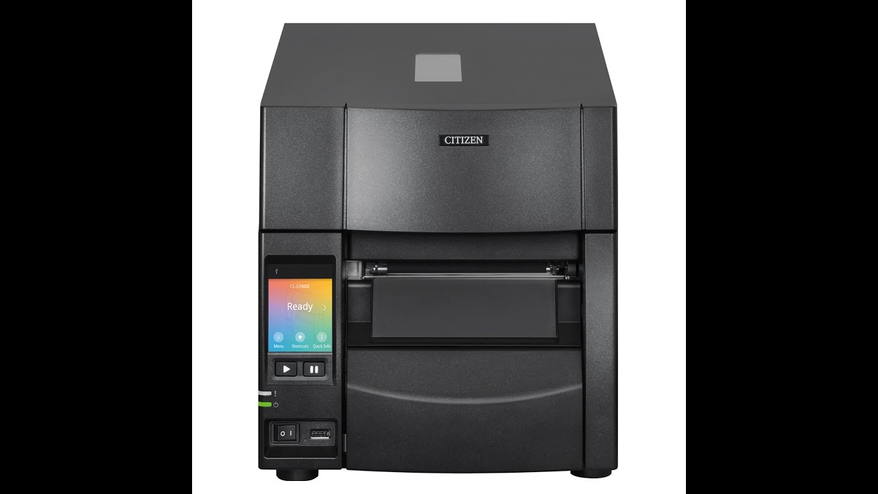 טעינת ריבון וגליל מדבקות במדפסת Citizen CL-S700III