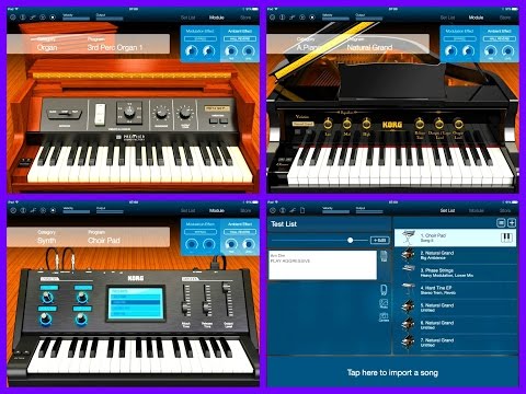 Korg MODULE, How to Set Up and Use the SET LIST function, for iPad