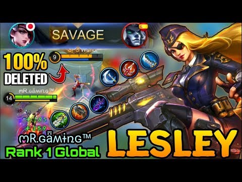 SAVAGE!! Lesley Instantly Deleted Everyone with Crazy Crit Damage - Top 1 Global Lesley ოR.ɢǟʍɨռɢ™